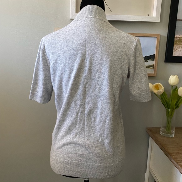 LAFAYETTE 148 NEW YORK
Cashmere Mock-Neck Sweater with Metallic Contrast… - Picture 7 of 17